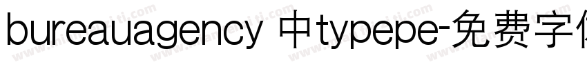 bureauagency 中typepe字体转换